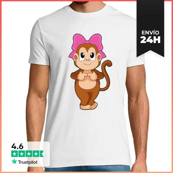 Camiseta Hombre Clásica Cinta De Mono LaTostadora