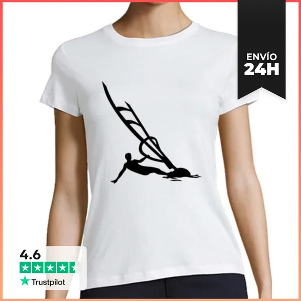 Camiseta Mujer Clásica Windsurf LaTostadora