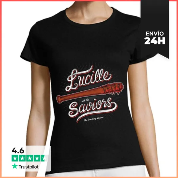 Camiseta Mujer Clásica Lucille And The Saviors LaTostadora