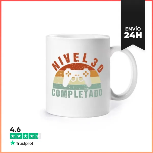 Taza Gaming 30 Cumpleaños Play LaTostadora