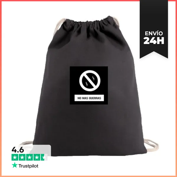 Mochila Saco Con Cuerdas No Mas Guerras LaTostadora