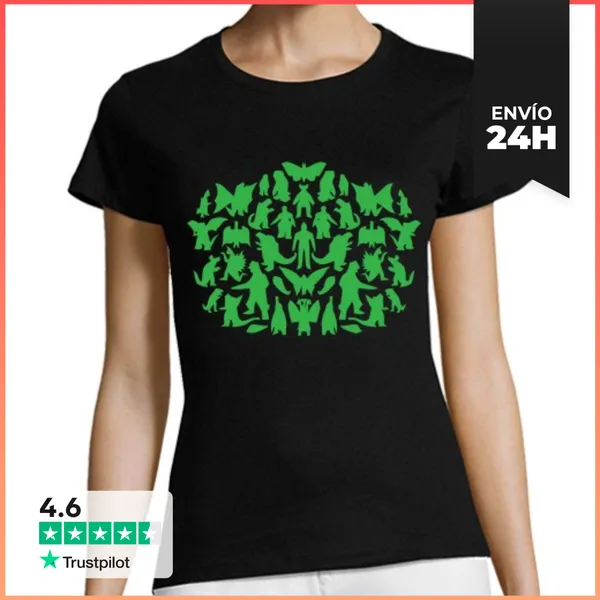 Camiseta Mujer Clásica Monstruos Big Bang Theory LaTostadora