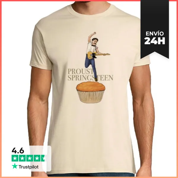 Camiseta Hombre Clásica Proust Springsteen LaTostadora