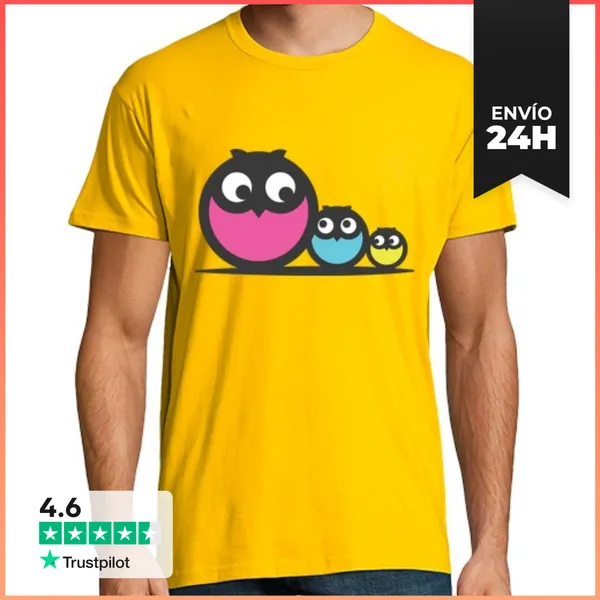 Camiseta Hombre Clásica Hombre, Manga Corta, Amarillo Mostaza,