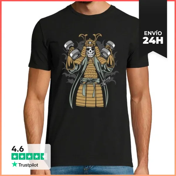 Camiseta Hombre Clásica Samurai Gym LaTostadora
