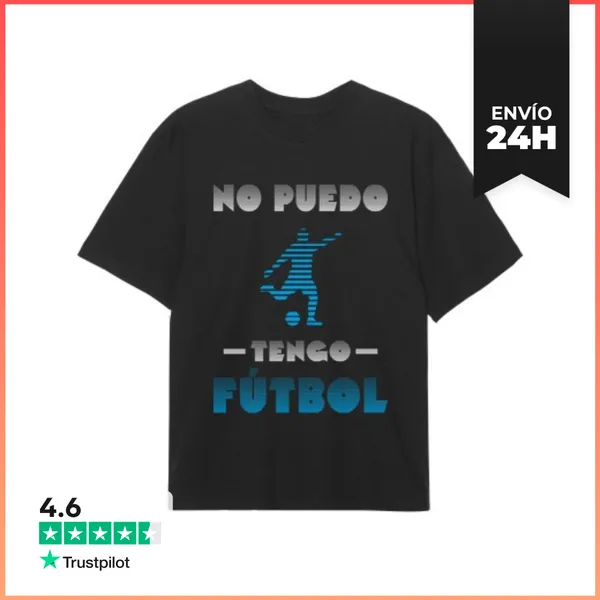 Camiseta Oversize No Puedo Tengo Fútbol Camiseta Oversize