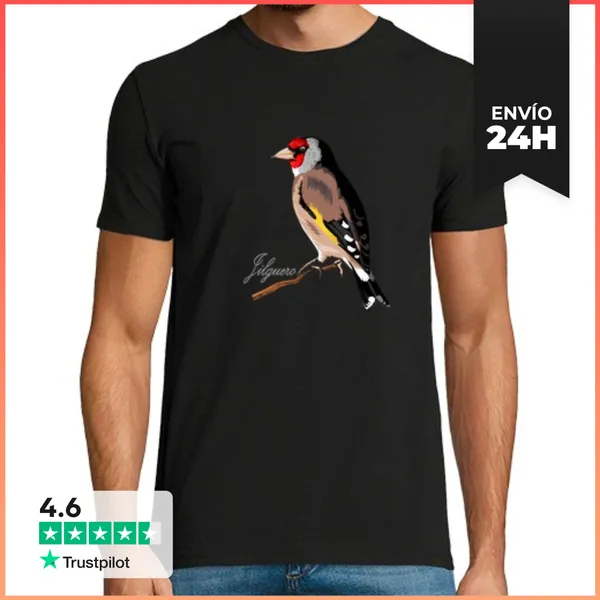 Camiseta Hombre Clásica Jilguero LaTostadora