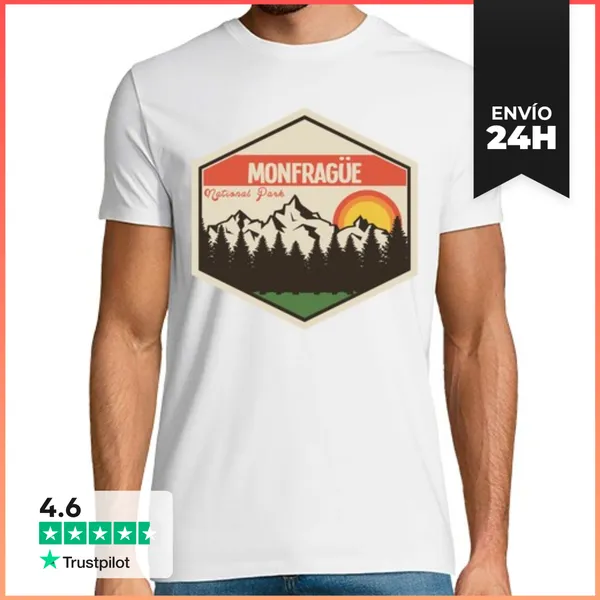 Camiseta Hombre Clásica Parque Nacional De Monfragüe España