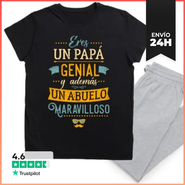 Pijama Papá Genial Abuelo Maravilloso LaTostadora