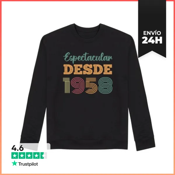 Sudadera Unisex ESPECTACULAR DESDE 1958 LaTostadora