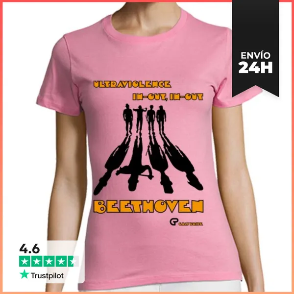 Camiseta Mujer Clásica La Naranja Mecánica (naranja) LaTostadora