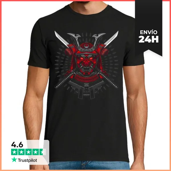 Camiseta Hombre Clásica Armas De Samurai LaTostadora