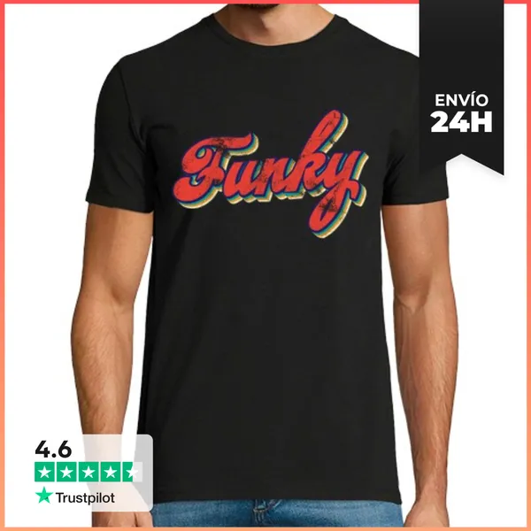 Camiseta Hombre Clásica Funky Musica LaTostadora