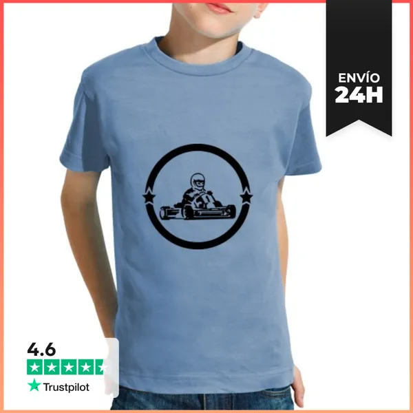 Camiseta Clásica Para Niños Karting / Kart Racing LaTostadora