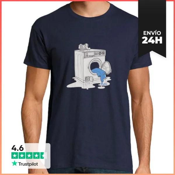 Camiseta Hombre Clásica Lavandera LaTostadora