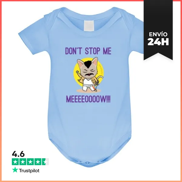 Body Bebé Queen Parodia Gato. Bohemian Rhapsody LaTostadora