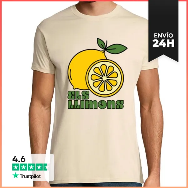 Camiseta Hombre Clásica Los Limones Retro LaTostadora