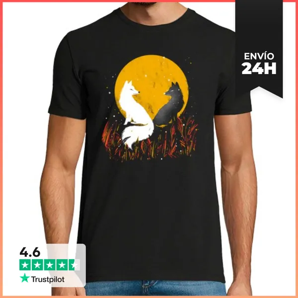 Camiseta Hombre Clásica Zorros Árticos LaTostadora