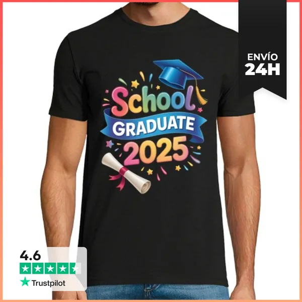 Camiseta Hombre Clásica Graduación De Estudiantes De Posgrado D