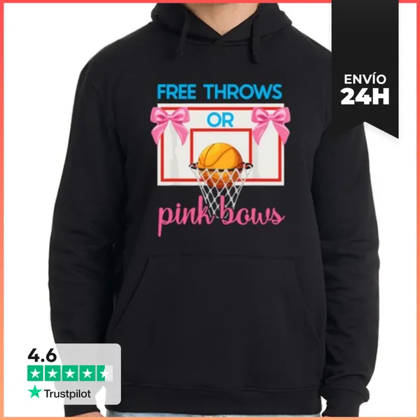 Sudadera Unisex Con Capucha Tiros Libres O Lazos Rosas Revelación