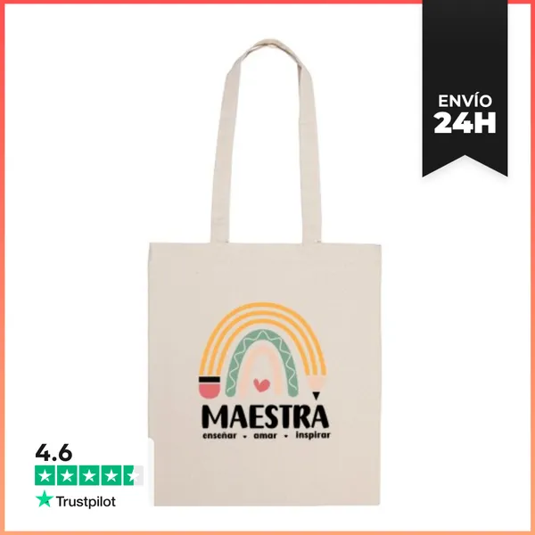 Bolsa De Tela Regalos Profes Maestra Tote LaTostadora