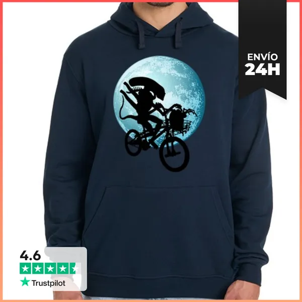Sudadera Unisex Con Capucha Alien Saving Egg LaTostadora