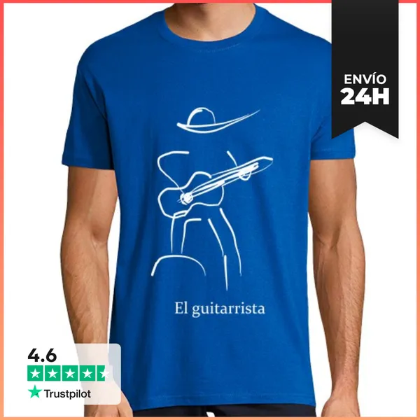 Camiseta Hombre Clásica El Guitarrista LaTostadora