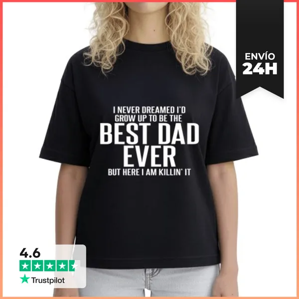 Camiseta Mujer Boxy Nunca Soñé Que Crecería Para Ser El