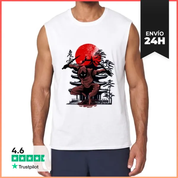 Camiseta Sin Mangas Espíritu De Guerrero Silencioso LaTostadora