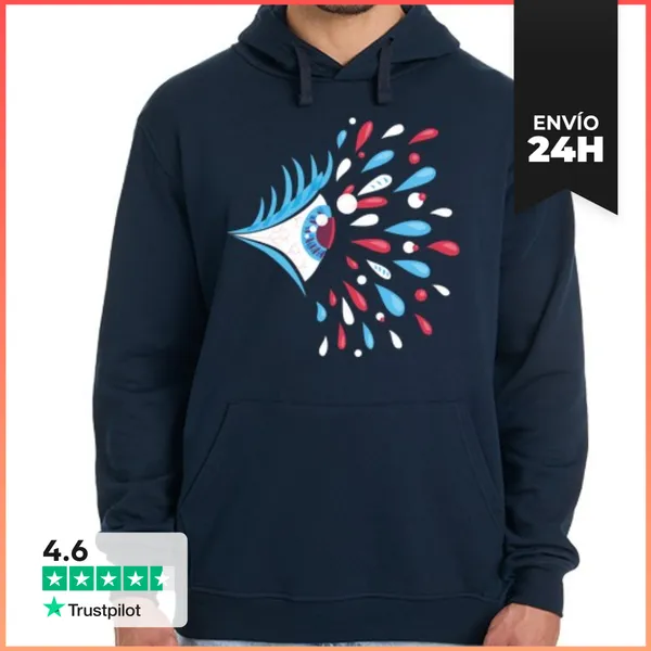 Sudadera Unisex Con Capucha Side Looking Psychedelic Eye