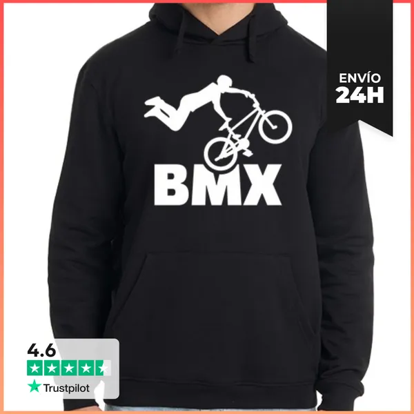 Sudadera Unisex Con Capucha Bmx LaTostadora