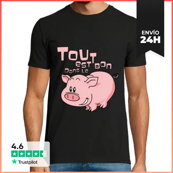 Camiseta Hombre Clásica Todo Es Bueno En El LaTostadora
