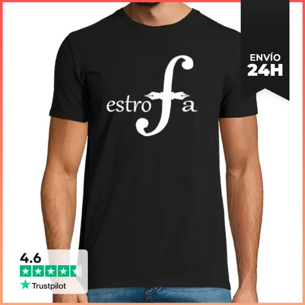 Camiseta Hombre Clásica Estrofa Blanco LaTostadora