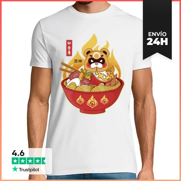 Camiseta Hombre Clásica Guoba Spicy Ramen LaTostadora