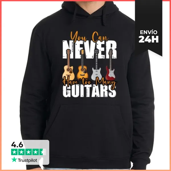 Sudadera Unisex Con Capucha Regalo De Guitarrista LaTostadora