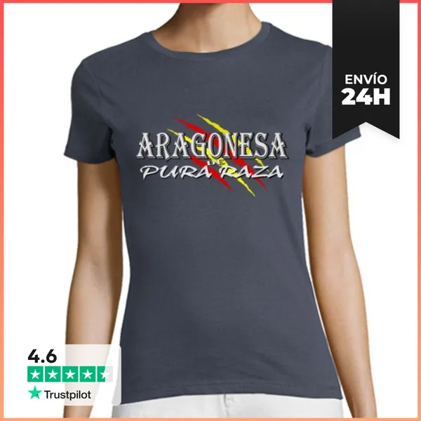 Camiseta Mujer Clásica Aragonesa Pura Raza LaTostadora