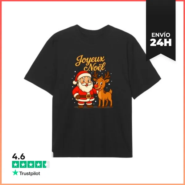 Camiseta Oversize Padre Navidad Y Rudolfo LaTostadora