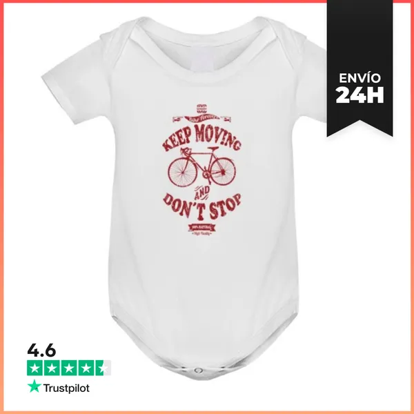 Body Bebé Keep Moving And Don´t Stop LaTostadora