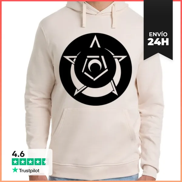 Sudadera Unisex Con Capucha Círculo De Cultivo De Pentagrama