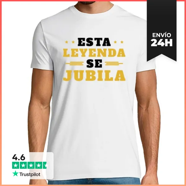 Camiseta Hombre Clásica Esta Leyenda Se Jubila LaTostadora