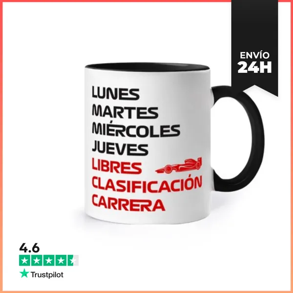 Taza De Colores F1 SEMANA LIBRES CLASIFICACIÓN CARRERA