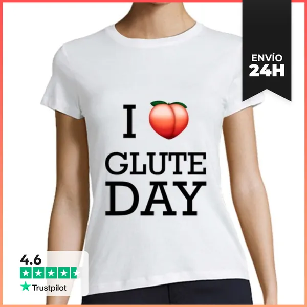 Camiseta Mujer Clásica GLUTE DAY LaTostadora