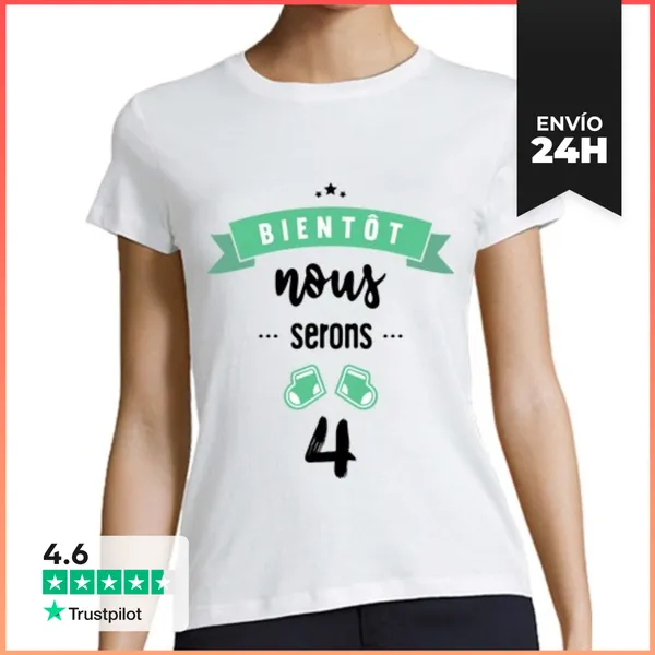 Camiseta Mujer Clásica Pronto Seremos 4 LaTostadora