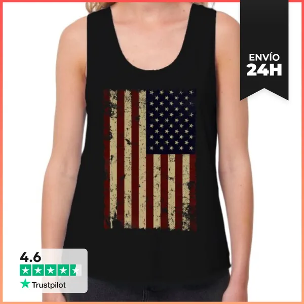 Camiseta Mujer Sin Mangas, Loose Fit American Vintage LaTostadora