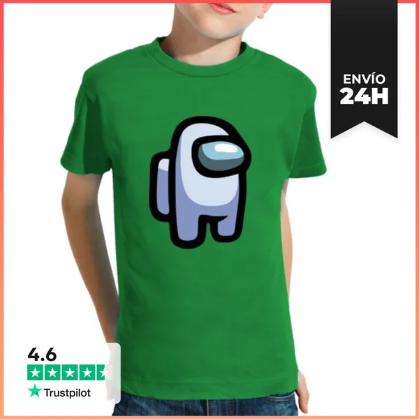 Camiseta Clásica Para Niños Among Us, Claro LaTostadora