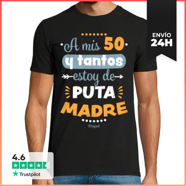 Camiseta Hombre Clásica 50 Y Tantos LaTostadora