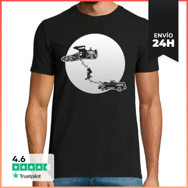 Camiseta Hombre Clásica Marty, Doc Y Biff - Regreso Al Futuro