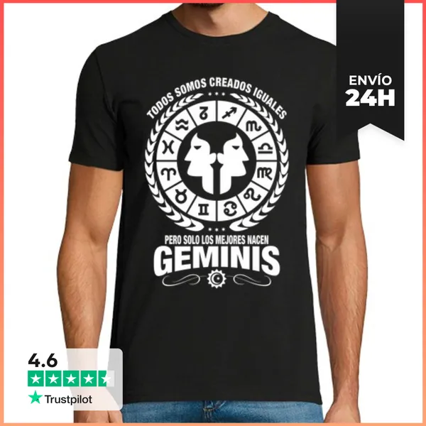 Camiseta Hombre Clásica Solo Los Mejores Nacen Geminis