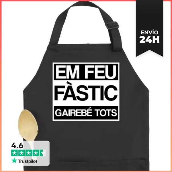 Delantal Premium Con Bolsillo Em Feu Fastic Gairebe Tots