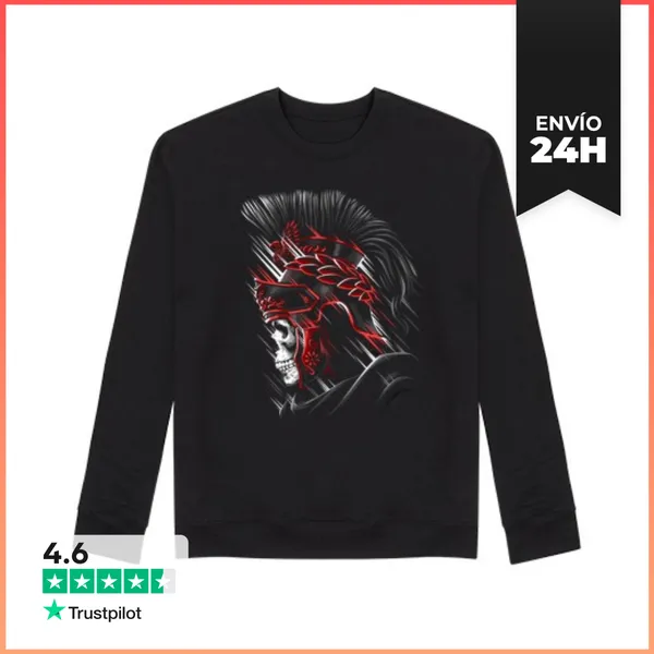 Sudadera Unisex Hombre, Sudadera, Negra LaTostadora